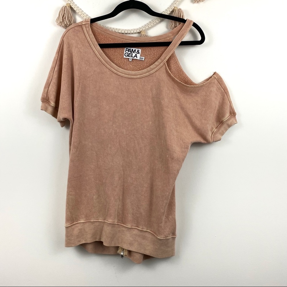 Pam & Gela Off Shoulder Lounge wear sweater SZ S